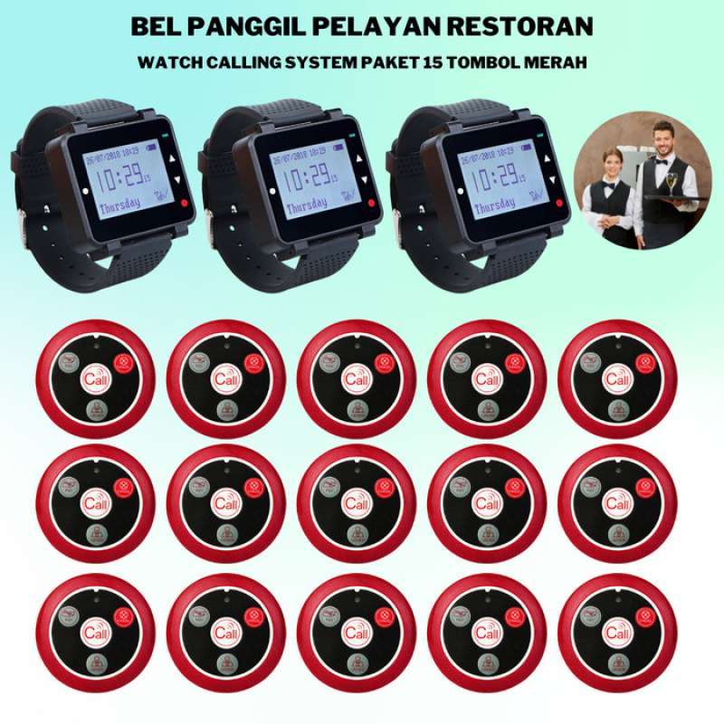 Restaurant In Der Nähe Montags Geöffnet Promo CALLING SYSTEM TYPE C3 15 TOMBOL BEL UNTUK RESTAURANT RUMAH MAKAN