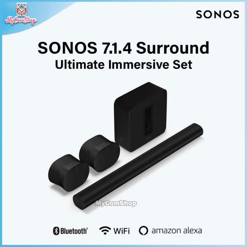 Jual sonos 7 1 4 surround ultimate immersive set arc sub era 300 pair