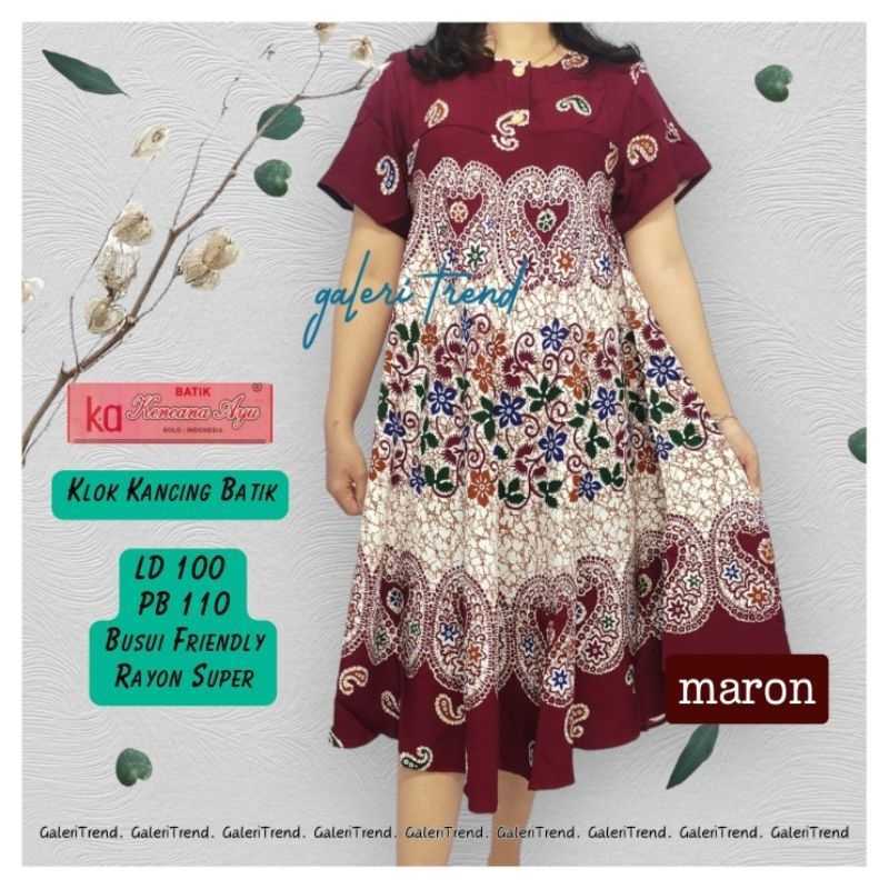 Promo Jual Daster Klok Kancing Batik Kencana Ayu Original Berlabel ...