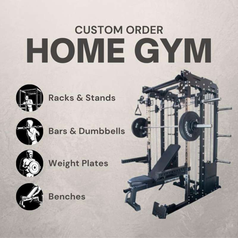 Jual Home Gym Strengthbae Power Rack Squat Smith Cable Machine Bench ...