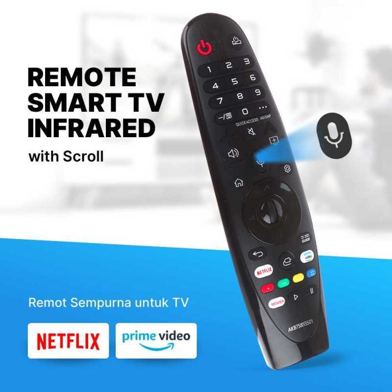 Jual Remote Tv Lg Smart Tv Infrared Netflix Button With Scroll Di ...
