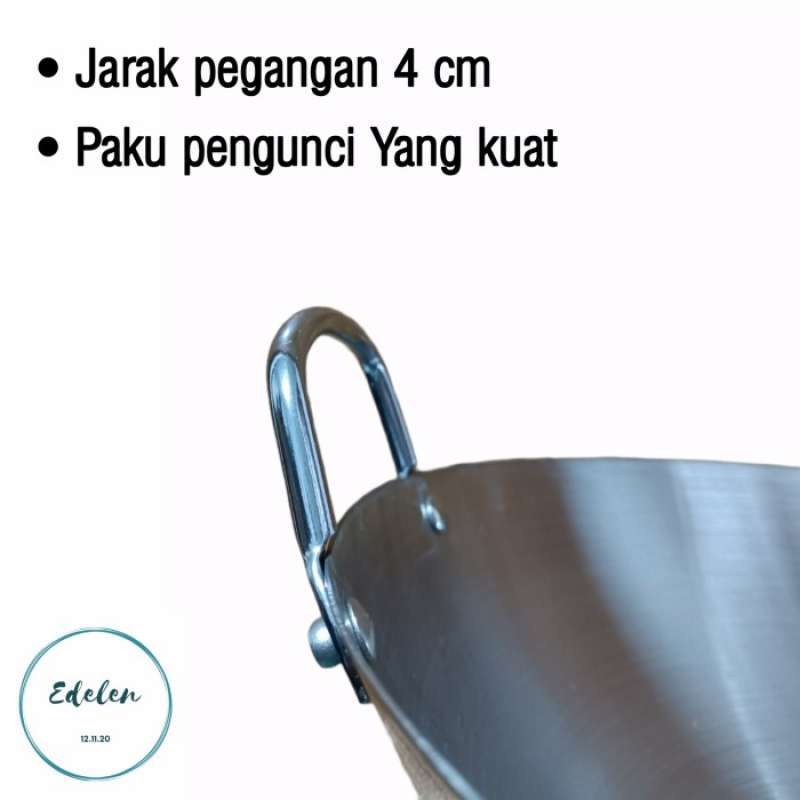 Promo Kuali Wajan Penggorengan Stainless 43 Cm Calypso Vienna Anti