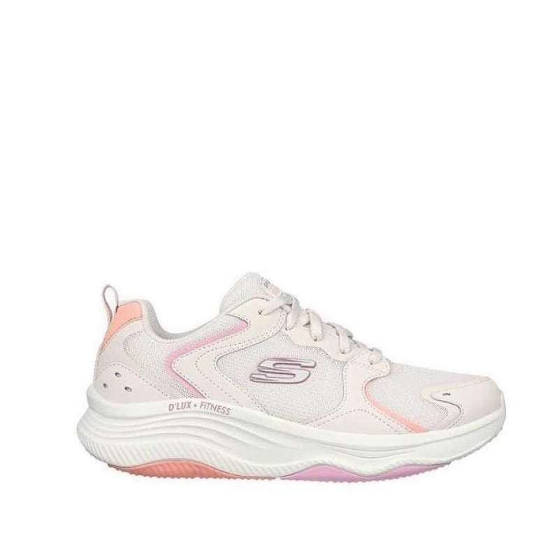 SKECHERS D'LUX FITNESS WOMEN'S SNEAKERS SHOES LIGHT PINK/MULTI
