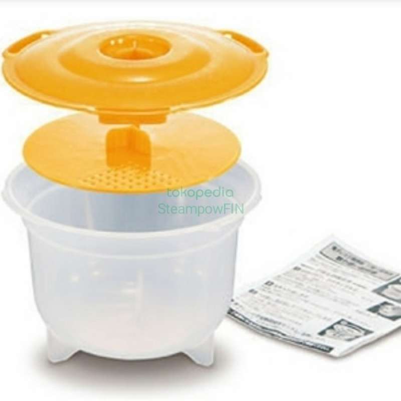 Promo Sale Daiso Microwave Rice Steamer 0.9 Ltr Cooker Steamer