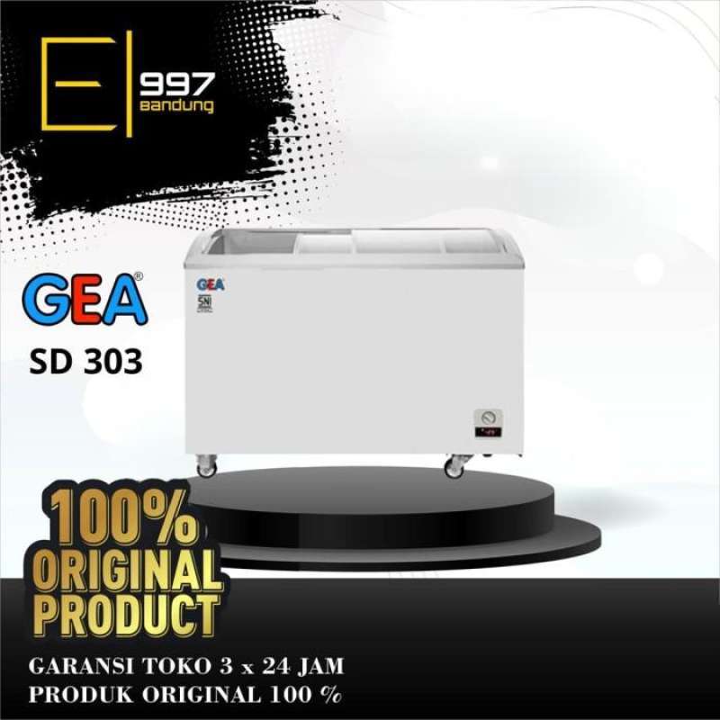 Jual Freezer Gea Sliding Curve Kaca Sd 303 / Sd303 , 303l Kaca Lengkung