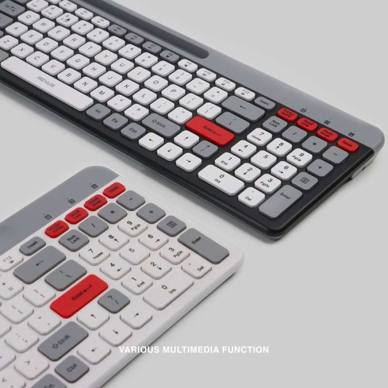 Jual Rexus Keyboard Dual Connection Mosaic Kb02 Wireless Bluetooth Di