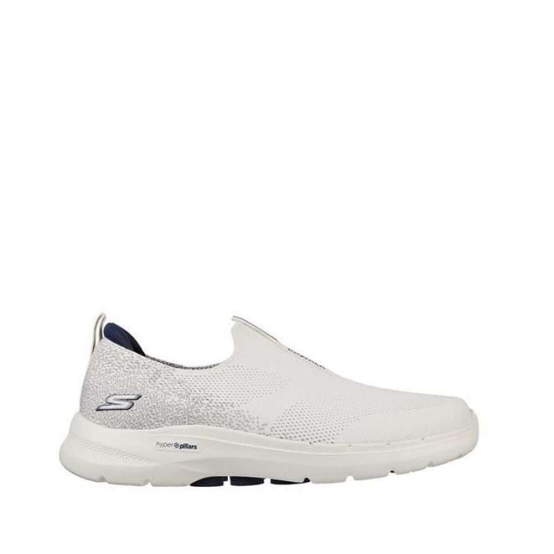 Promo Skechers Go Walk 6 Mens Walking Shoes White navy Original Diskon 5 Di Seller Sneaker Original Sneaker Original Kota Tangerang Selatan Blibli