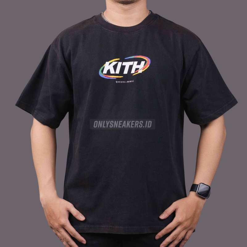Jual Kith Spiral Vintage Black Tee (100% Authentic) Di