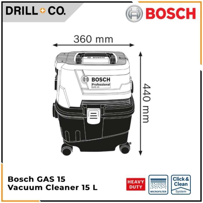 Promo Bosch Gas 15 Vacuum Cleaner / Penyedot Debu 15 L Wet & Dry Diskon ...