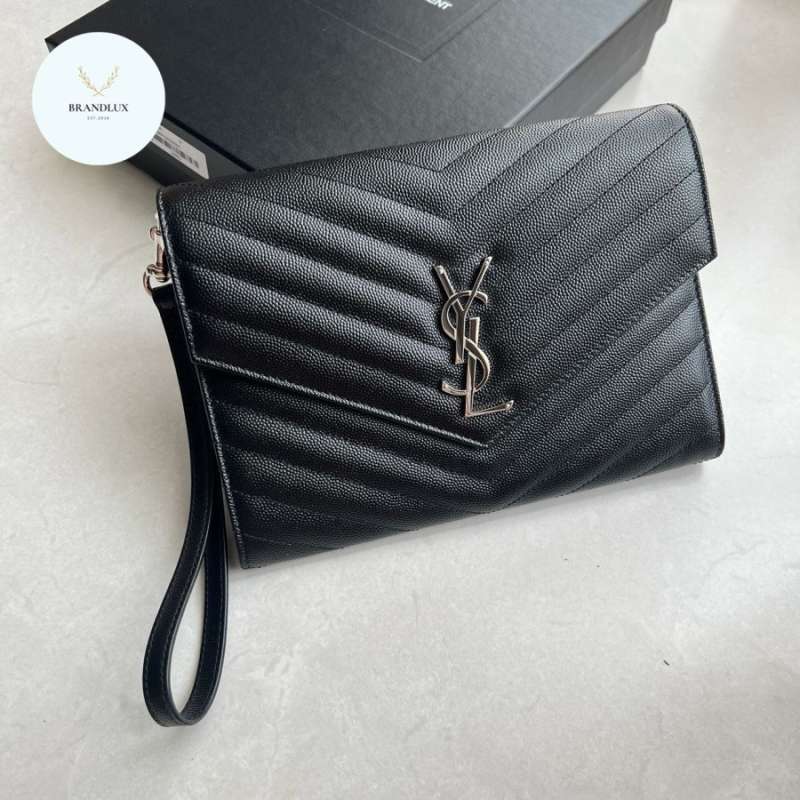 Ysl clutch wristlet on sale