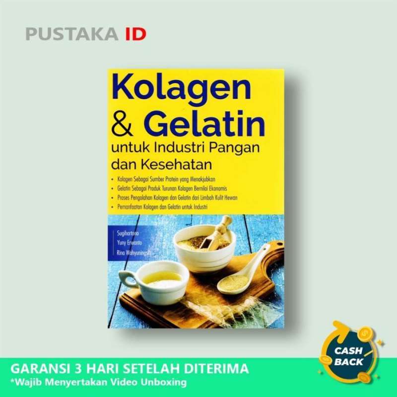 Jual Buku Kolagen Dan Gelatin Untuk Industri Pangan Dan Kesehatan Di