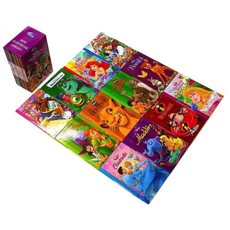Promo Mini Storybook Library Set Of 12 Disney Pixar Story Collection ...