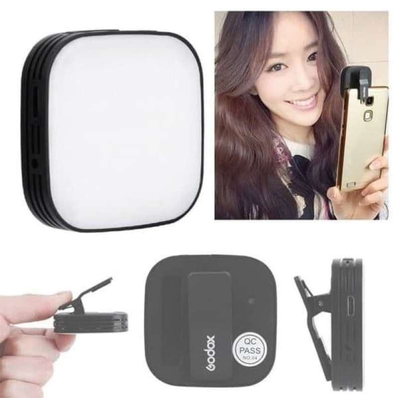 Godox LEDM32 - Luce Mini LED Per Selfie E Video Con Smartphone, Compatta E Portatile
