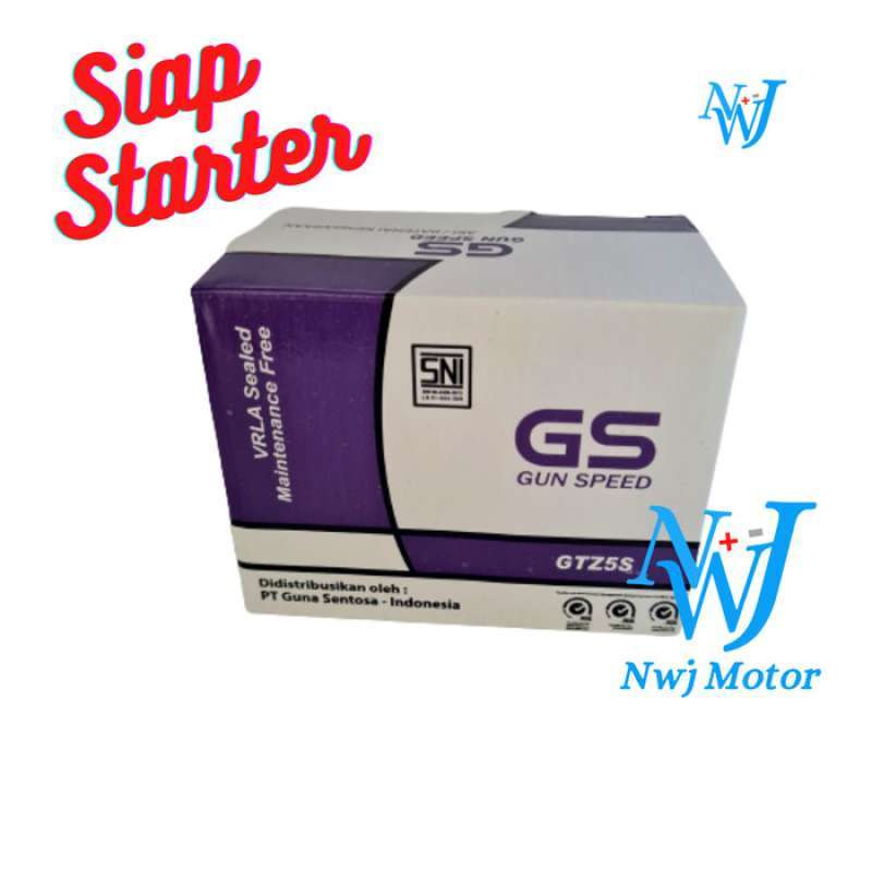 Promo Aki Motor 125 Soul Gt Gtz5s Gtz4v Ytz5s Gs Mf Aki Kering New