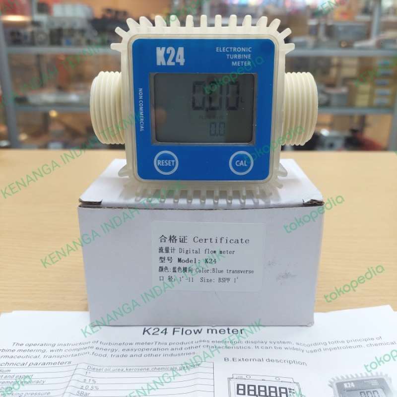 Promo Digital Turbine 1 Inch K24 Untuk Air Water Solar / Flow Meter Air ...