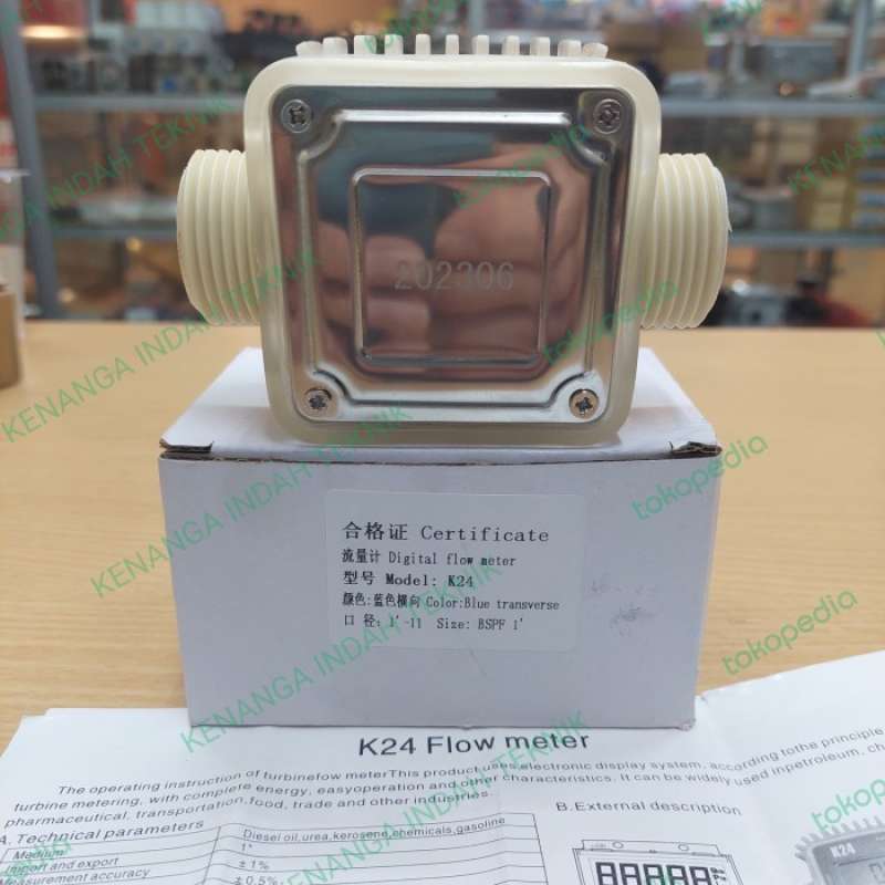 Promo Digital Turbine 1 Inch K24 Untuk Air Water Solar / Flow Meter Air ...