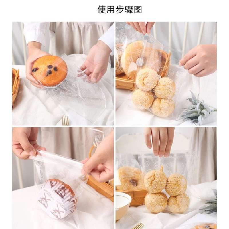 Plastik Custom Roti Promo 100pcs Plastik Roti Opp Plastik Roti Motif Tebal Plastik Donat ...