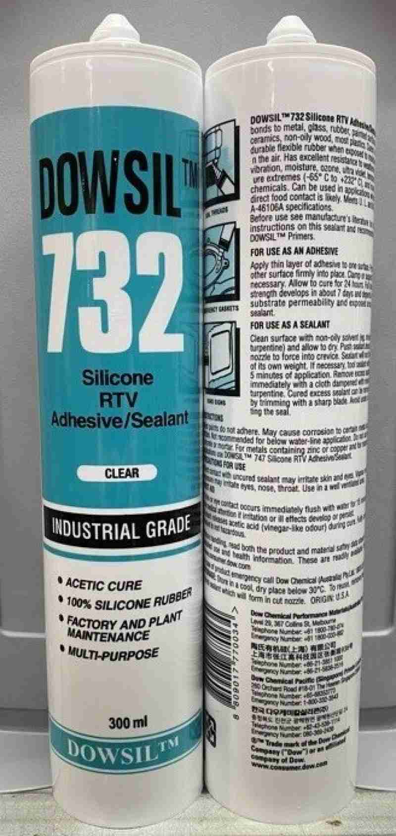 Promo Dowsil Rtv Silastic 732 Silicone Sealant Adhesive,lem Dow Corning