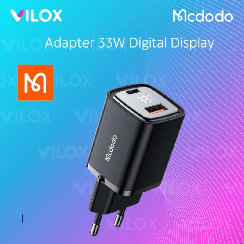 Promo Mcdodo Adapter Pd Qc Super Turbo Fast Charger 33w Digital Usb
