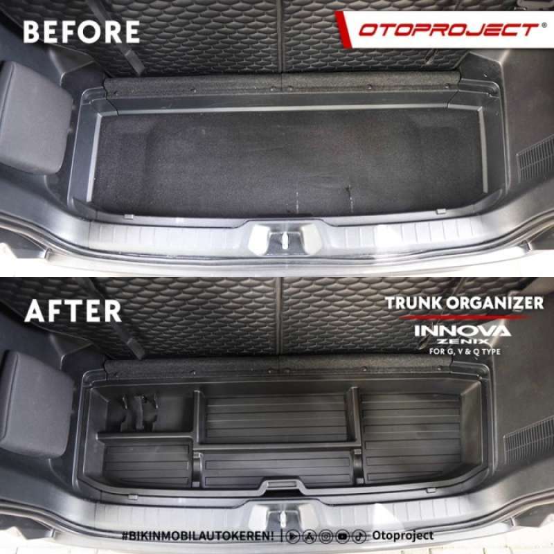 Promo Rear Trunk Organizer Box Bagasi Innova Zenix 2022 - 2023 ...