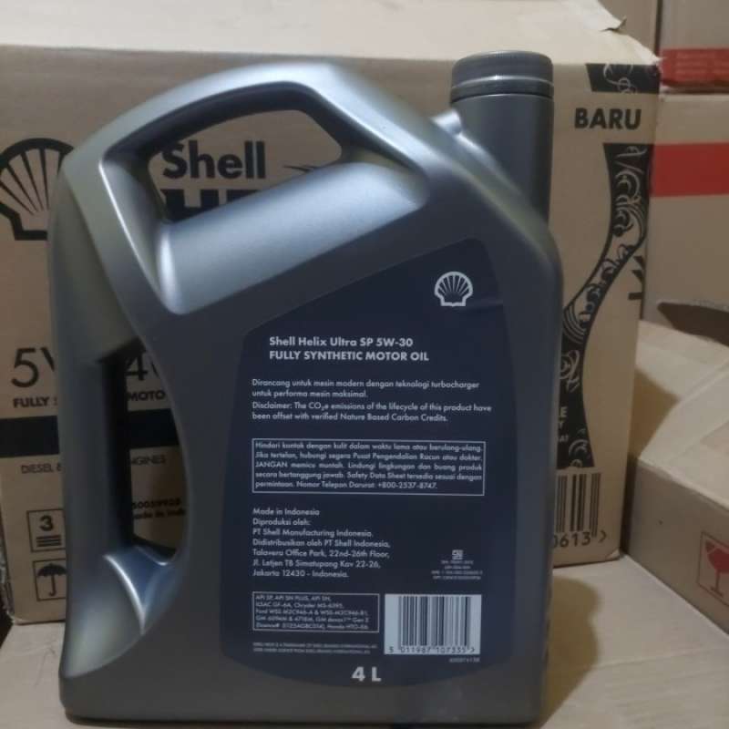 Promo Shell Helix Ultra 5w-30 4 L Barcode Hijau Diskon 13% Di Seller ...