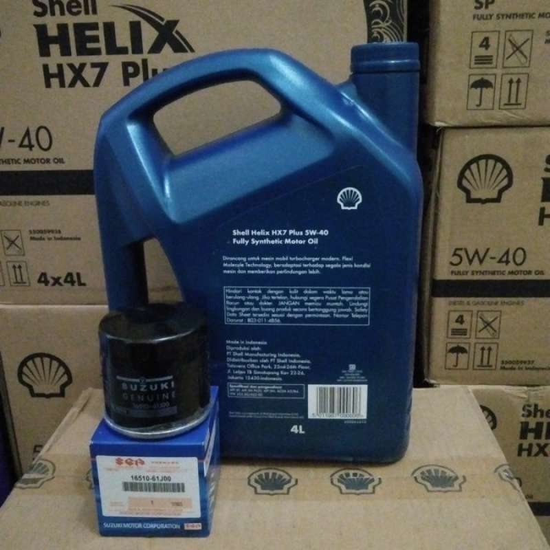 Promo Shell Helix Hx7 5w - 40 + Filter Oli Ertiga New Cary Swif Karimun ...