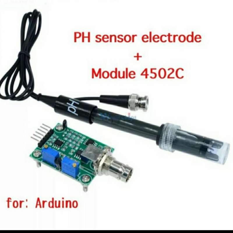 Jual Liquid Ph0-14 Value Detect Sensor Module + Ph Electrode Probe Bnc ...