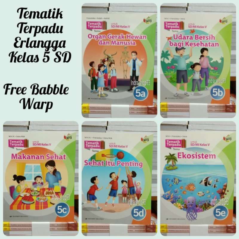 Promo Buku Tematik 5a,5b,5c,5d,5e Kelas 5 Sd K13 Revisi Erlangga ...