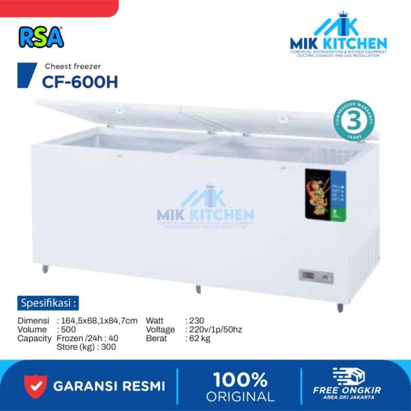 Freezer Merk Rsa Promo Rsa Chest Freezer Box 500 Liter Cf-600h / Cf 600h / Cf 600 H ...
