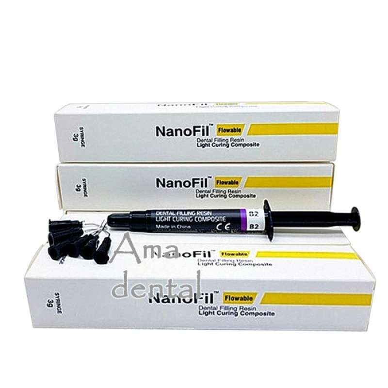 Promo Dental Composite Nano Fil Flow Flowable Isi 3 Gram Nanofill