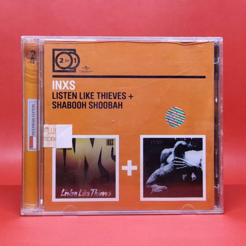 Maglietta Ufficiale INXS Listen Like Thieves Tour - T-Shirt Unisex In Cotone, Colore Nero, Nuova