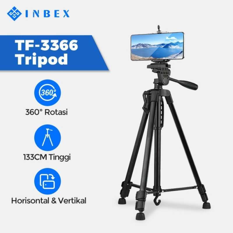 Jual Inbex Tf-3366 Tripod Kamera+ Carry Bag/133cm Rotation Tripod ...