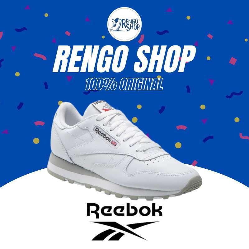 Jual ori Sepatu Sneakers Pria Reebok Classic Leather 100008789 Di Seller Rengoshop Kalideres Kota Jakarta Barat Blibli