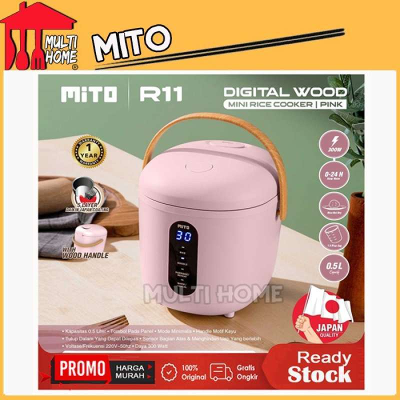 Promo Mito Rice Cooker Mini Digital Mito R11 Kapasitas 0.5 Liter Diskon