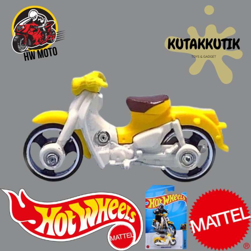 Jual Hotwheels Motor Bebek Honda Super Cub Kuning Lot Q 2023 Hw
