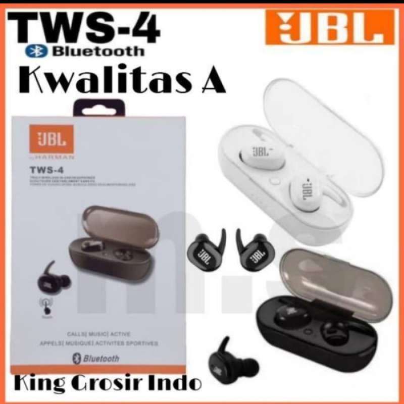 Handsfree bluetooth jbl tws4 new arrivals