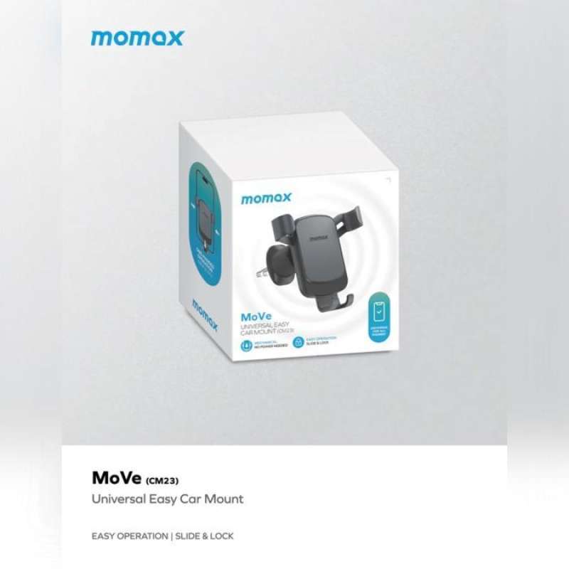Universal Car Holder Momax Mount Easy MoVe Phone Stand Mobil Air Vent
