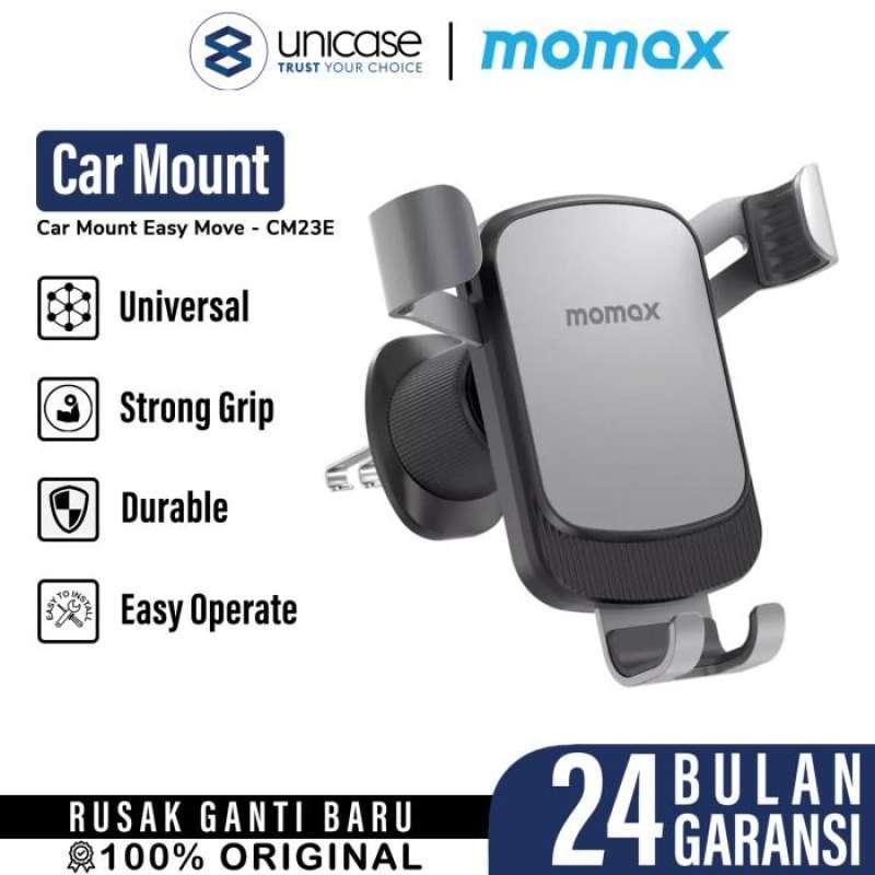 Universal Car Holder Momax Mount Easy MoVe Phone Stand Mobil Air Vent