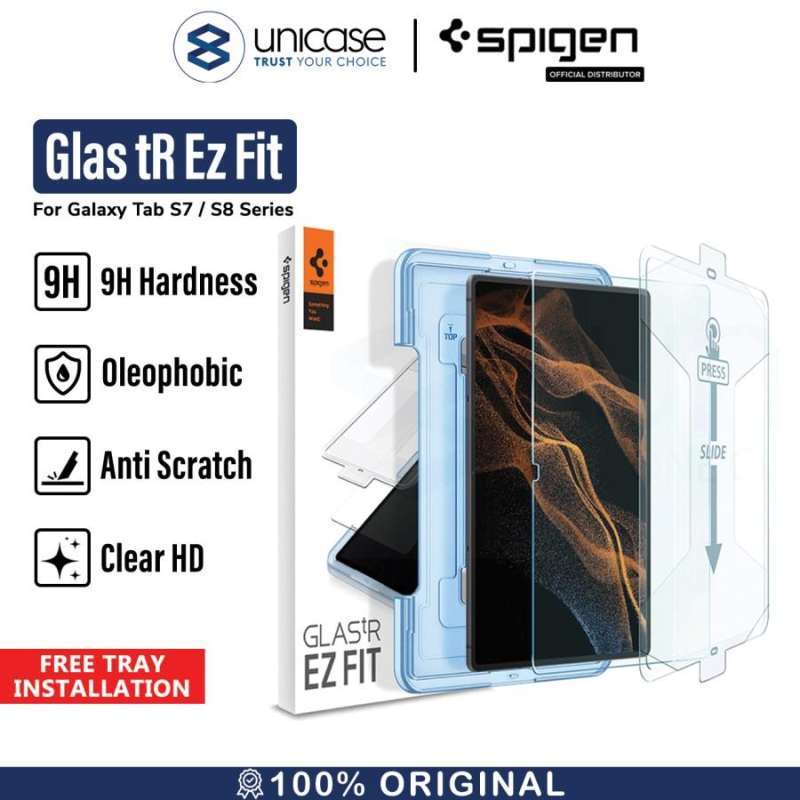 Tempered Glass Samsung Galaxy Tab S7/S8 Plus Ultra Spigen EZ Fit