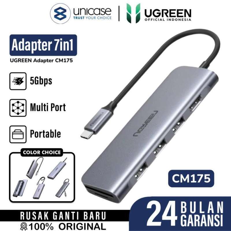 Adapter Converter HUB 9 in 1 UGREEN USB Type C PD HDMI 4K RJ45 Laptop