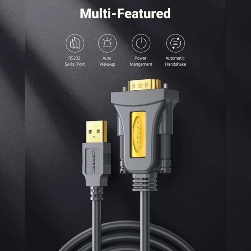 UGREEN Converter USB C to DB9 RS232 Male 1.5m - CR104 20211