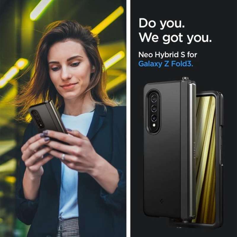 Case Samsung Galaxy Z Fold 3 Spigen Neo Hybrid S Slim Stand Casing