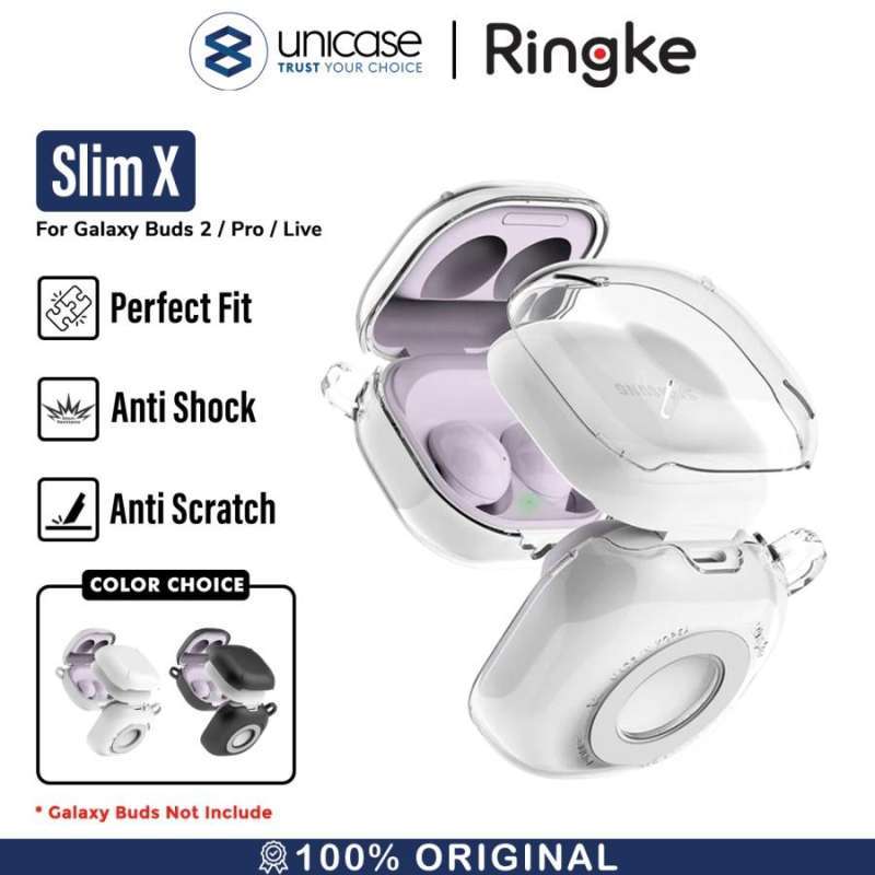 Ringke Galaxy Buds FE / 2 Pro / 2 / Pro / Live SLIM X Case (PC) - Clear ACEC0021