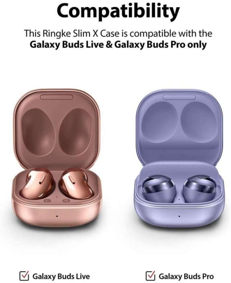 Ringke Galaxy Buds FE / 2 Pro / 2 / Pro / Live SLIM X Case (PC) - Clear ACEC0021