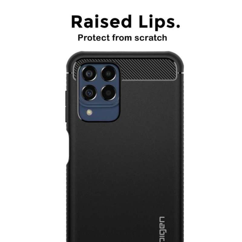 Case Samsung Galaxy M33 5G Spigen Rugged Armor Soft TPU Carbon Casing