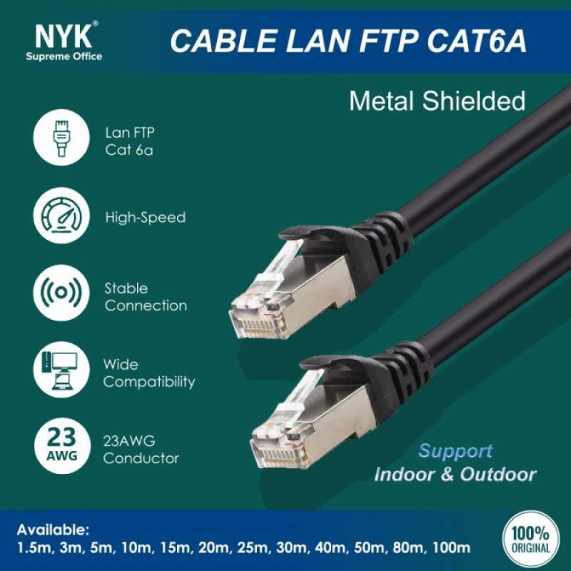 Jual Kabel Lan Utp Ftp Outdoor Cat6 30m 40m 50m 80m 100m - 40 Meter Di ...