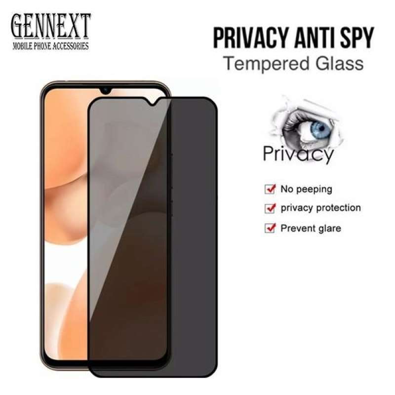 Jual Tempered Glass Privacy Anti Spy Full Redmi Note 12 12pro Pro