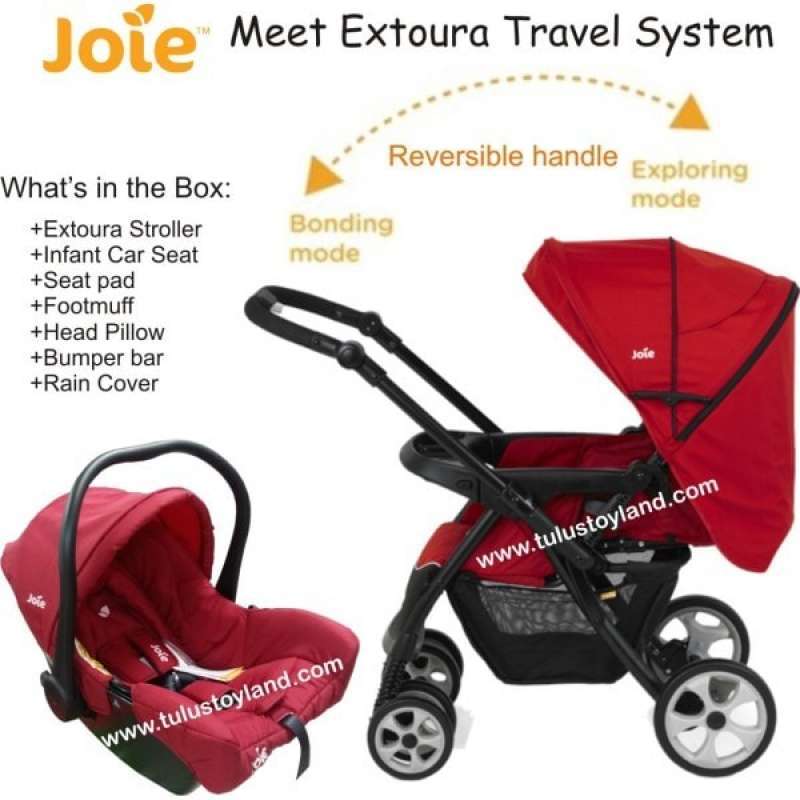 Joie extoura travel system black store