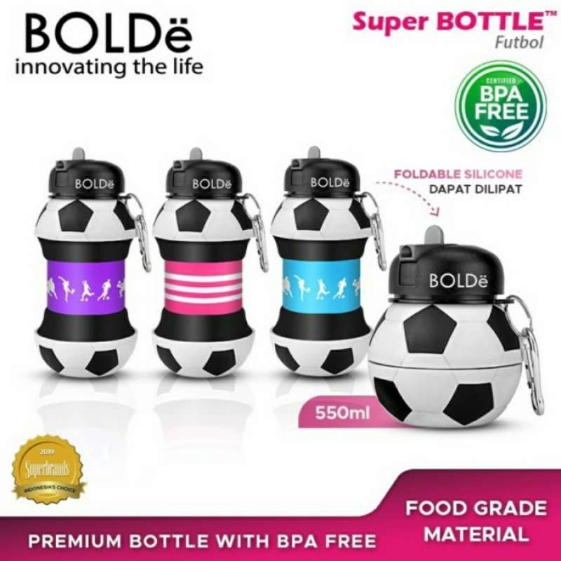 Promo Bolde Super Bottle Futbol 550ml Botol Minum Tempat Air Minum Bpa ...