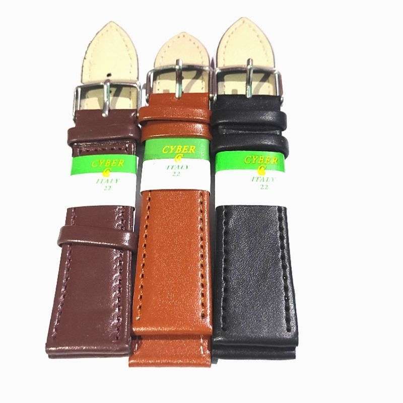 Promo Strap Jam Tangan Kulit Cyber Kuat Dan Tahan Lama Berbagai Ukuran